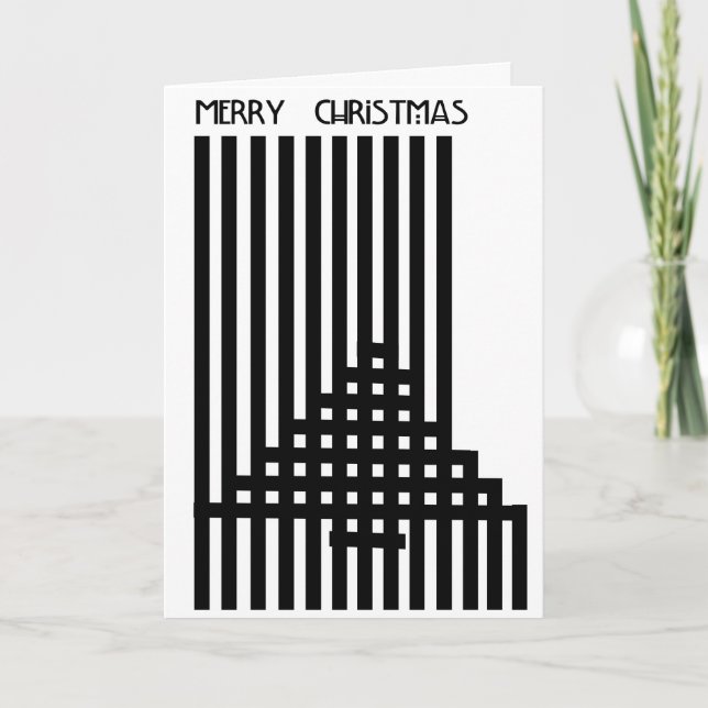 Charles Rennie Mackintosh Inspired Christmas Card (Front)