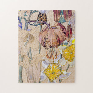 Charles Rennie Mackintosh - Mont Louis - Flower Jigsaw Puzzle