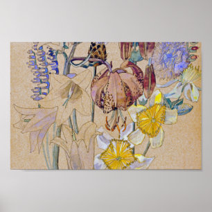 Charles Rennie Mackintosh - Mont Louis - Flower Poster