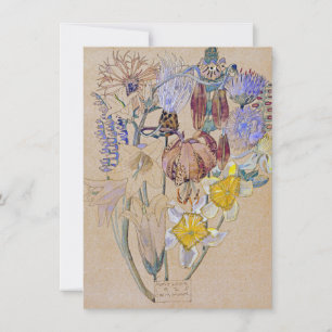 Charles Rennie Mackintosh - Mont Louis - Flower Thank You Card