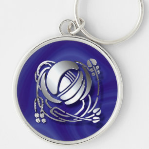Charles Rennie Mackintosh Rose Key Ring