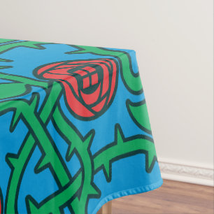 Charles Rennie Mackintosh Rose Pattern Tablecloth