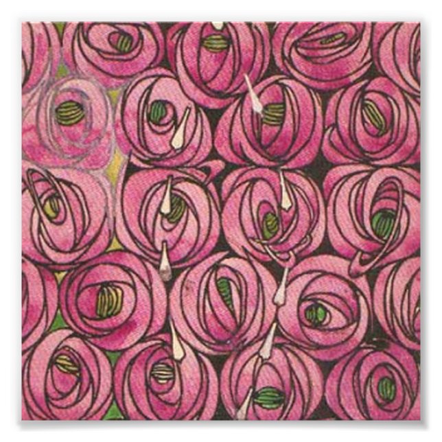 Charles Rennie Mackintosh - Roses Photo Print (Front)