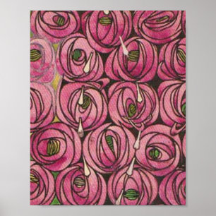 Charles Rennie Mackintosh - Roses Poster