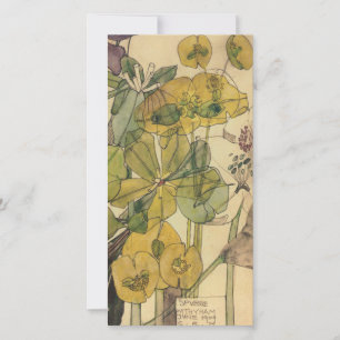 Charles Rennie Mackintosh - Spurge With Yham 1909 Holiday Card