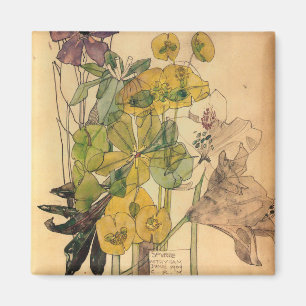 Charles Rennie Mackintosh - Spurge With Yham 1909 Magnet