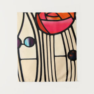 Charles Rennie Mackintosh Stained Glass Tapestry