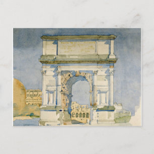 Charles Rennie Mackintosh -The Arch of Titus, Rome Holiday Postcard