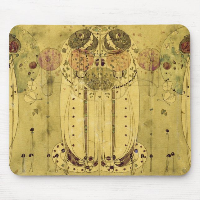 Charles Rennie Mackintosh - The Wassail Mouse Mat (Front)