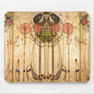 Charles Rennie Mackintosh The Wassail Mouse Mat