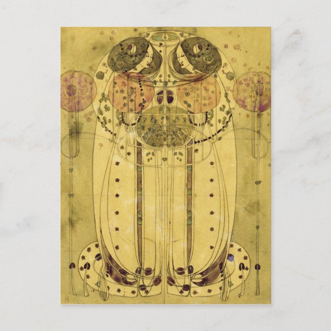 Charles Rennie Mackintosh - The Wassail Postcard (Front)