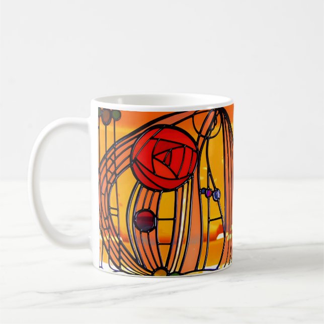 Charles Rennie Mackintosh window Coffee Mug (Left)