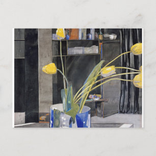 Charles Rennie Mackintosh - Yellow Tulips Holiday Postcard