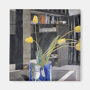 Charles Rennie Mackintosh - Yellow Tulips Magnet