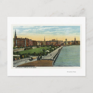 Charles River Basin and Esplanade View Postcard