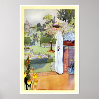 Charles Robinson -  Our Sentimental Garden 1914 Poster