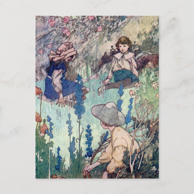 Charles Robinson - The Secret Garden Postcard (Front)