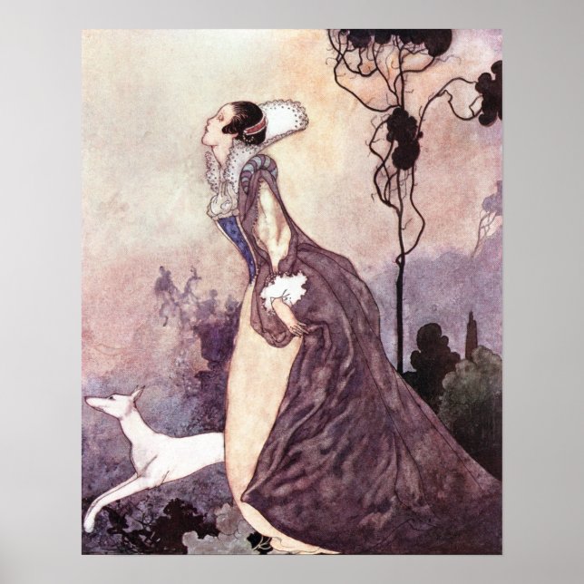 Charles Robinson - Vintage Elizabethan Lady Poster (Front)