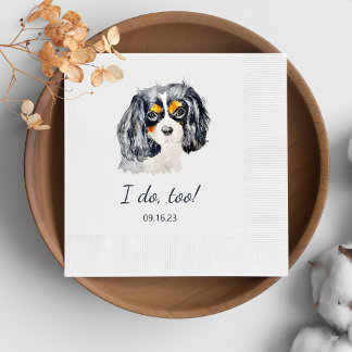 Charles Spaniel Dog Personalised I Do Too  Napkin