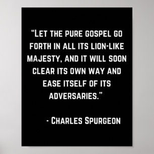 Charles Spurgeon Bible Gospel Quote God Christian Poster