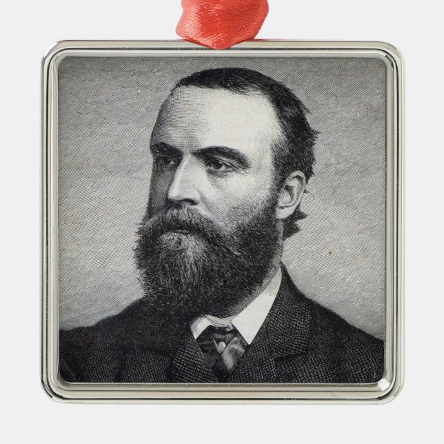 Charles Stewart Parnell Metal Tree Decoration (Front)