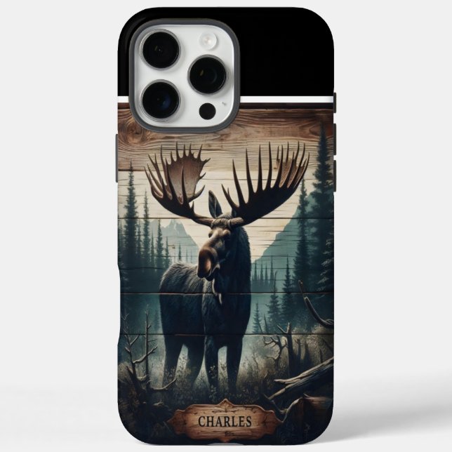 Charles, The Majestic Moose Case-Mate iPhone Case (Back)