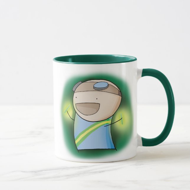 Charles the Raver mug - Green (Right)