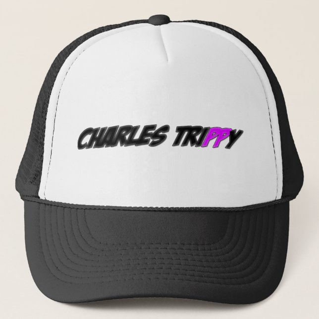 Charles trippy trucker hat (Front)