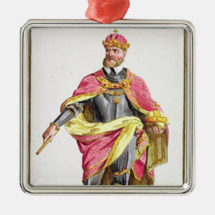 Charles V (1500-58) from 'Receuil des Estampes, re Metal Tree Decoration