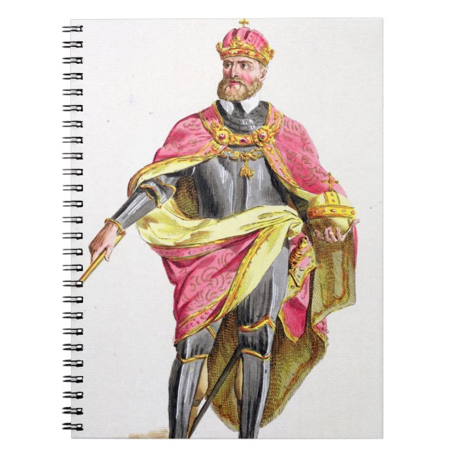 Charles V (1500-58) from 'Receuil des Estampes, re Notebook (Front)