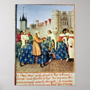 Charles V  receiving Emperor Charles IV Poster