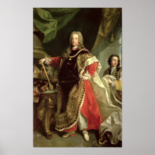 Charles VI , Holy Roman Emperor wearing the Poster
