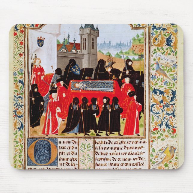 Charles VI of France's funeral Mouse Mat (Front)