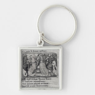 Charles VII  and Joan of Arc at the Siege of Key Ring