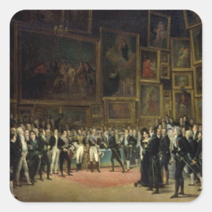 Charles X presenting awards to the artists at the Square Sticker