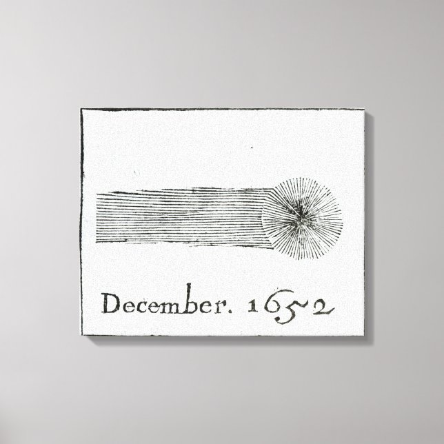 Charles's Comet, December 1652 Canvas Print (Front)