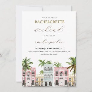 Charleston Bachelorette Invitation & Itinerary