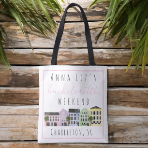 Charleston Bachelorette Party Weekend Favour  Tote Bag