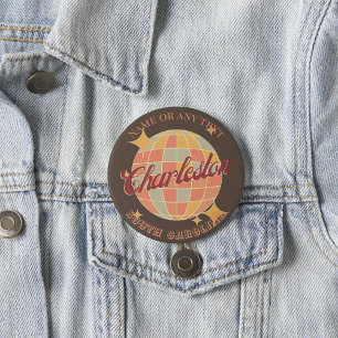 Charleston City South Carolina 3 Cm Round Badge