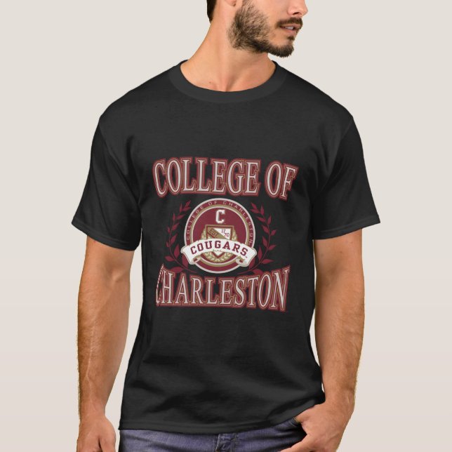 Charleston Cougars Laurels T-Shirt (Front)