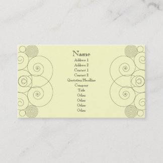 Charleston - Cream Business Card