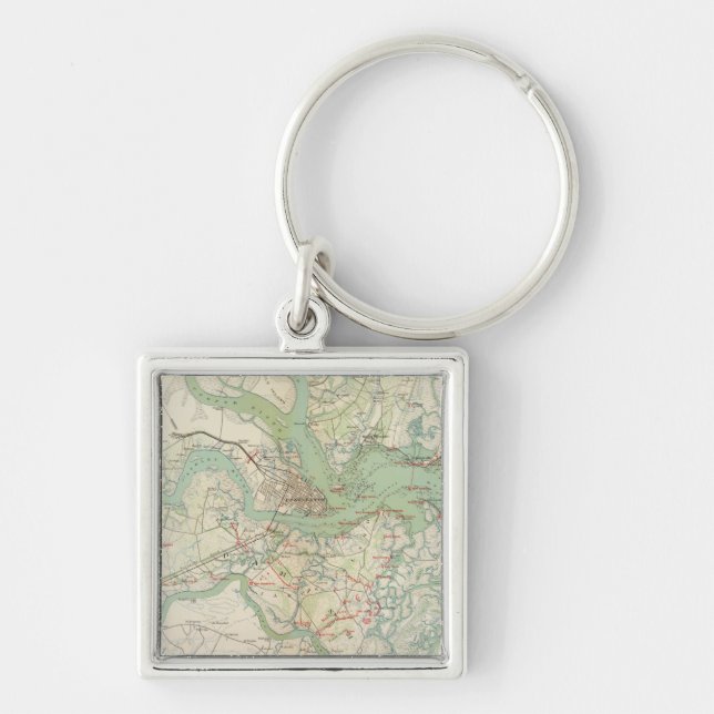 Charleston, defences key ring (Front)