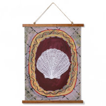 Charleston Farmhouse Shell Print Wall Hanging 