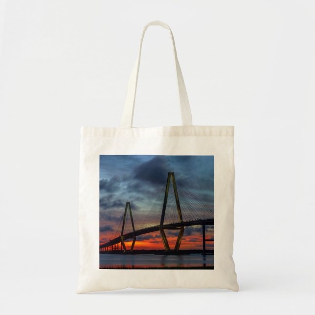Charleston Fire Like Sunset Tote Bag (Front)