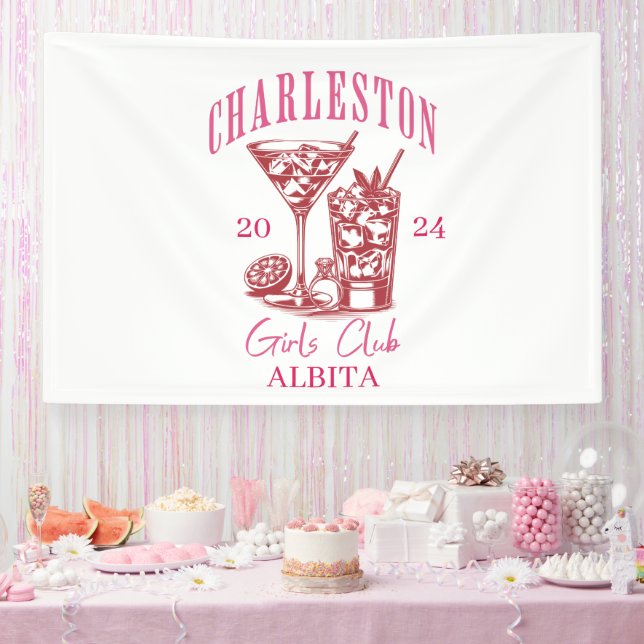 Charleston girls club bachelorette banner (Party)