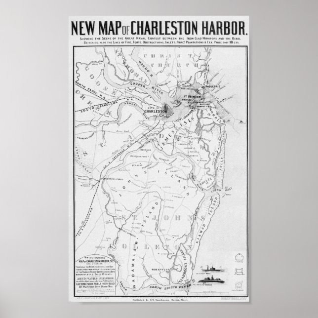 Charleston Harbor Poster (Front)