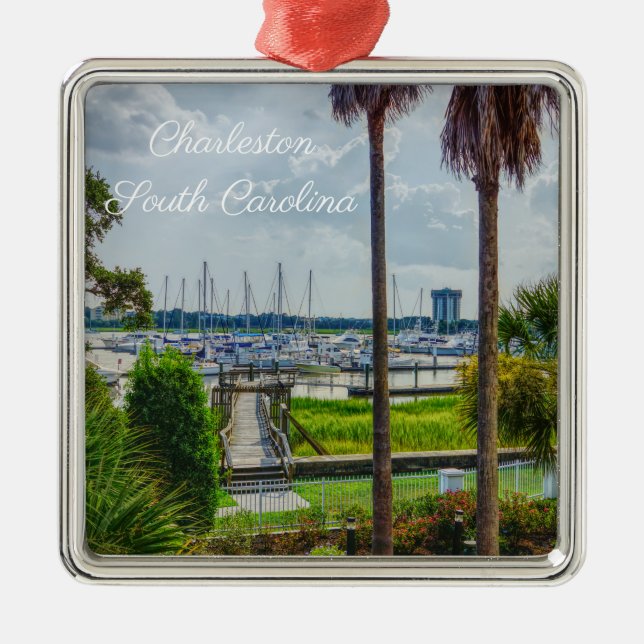Charleston Harbour Metal Tree Decoration (Front)