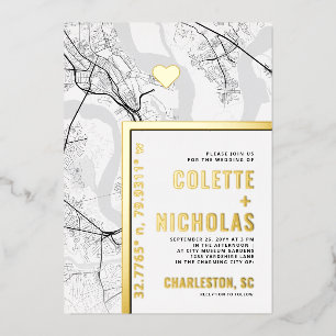 Charleston Love Locator   City Themed Wedding