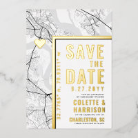 Charleston Love Locator | Wedding Save the Date
