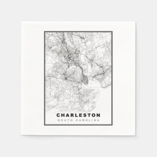 Charleston Map Napkin